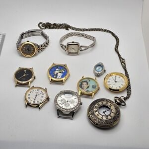 Mixed Watch Lot. Vintage To Modern. Pocket Watch, Wilson, Anne Klein, More